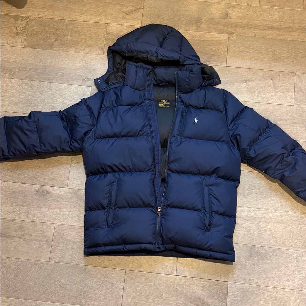 Kids Navy Blue Puffer Jacket
